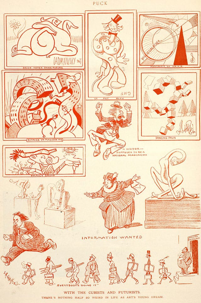 “With the Cubists and Futurists,” Puck, March 19, 1913