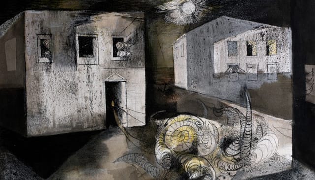 Keith Vaughan, "Echo of the Bombardment" (1942) (© the artist’s estate)