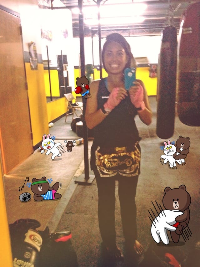 Selfie by Diana Cruz: "Muay&nbsp;thai&nbsp;fighters&nbsp;*do* smile."