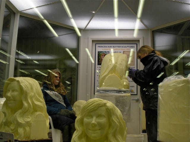 Butter-sculpture carving
