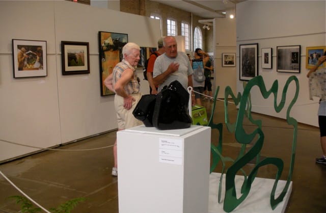 The exhibition inside contained 340 artworks selected out of 1,885 submissions