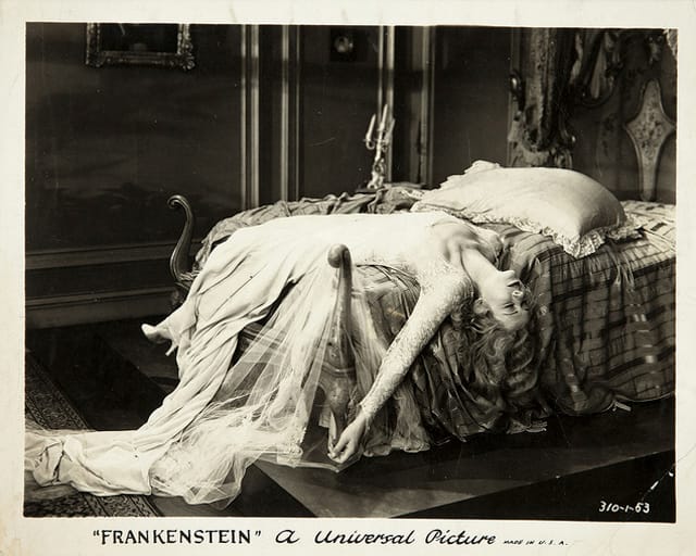 Poster for the 1931 film version of "Frankenstein" (via Classic Movie Monsters)