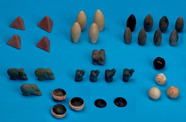 The newly discovered ancient game board tokens (photo by Haluk Sağlamtimur, via Discovery News)