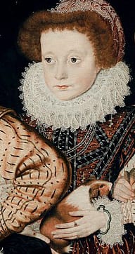 The first ever portrait of a guinea pig (detail) (1580) (via  National Portrait Gallery)