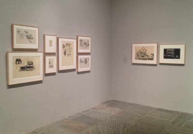 "Hopping Drawing," installation view at the Whitney Museum (all photos by the author for Hyperallergic)