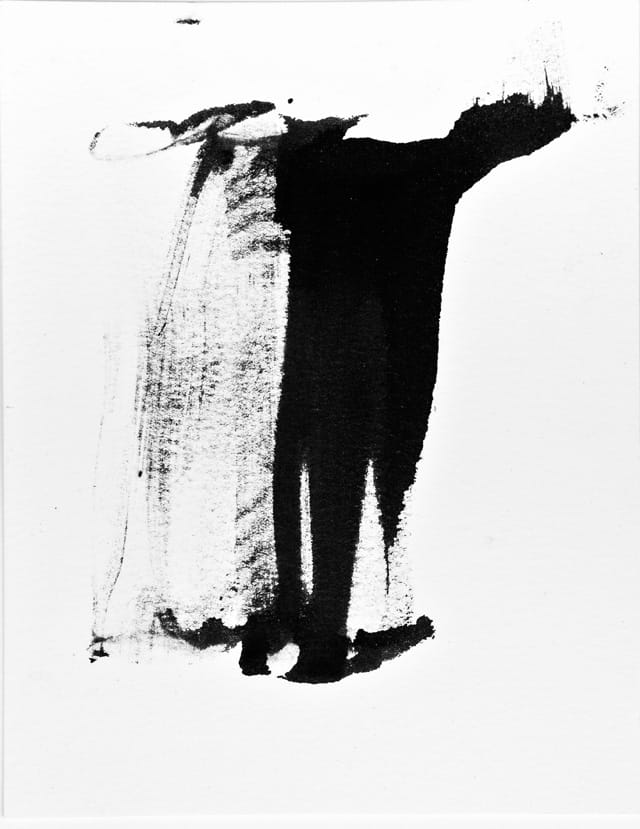 Basil King, from "The Hudson River School" (2006), ink on card stock, 5 1/2" x 7" (photo copyright Ani Berberian)