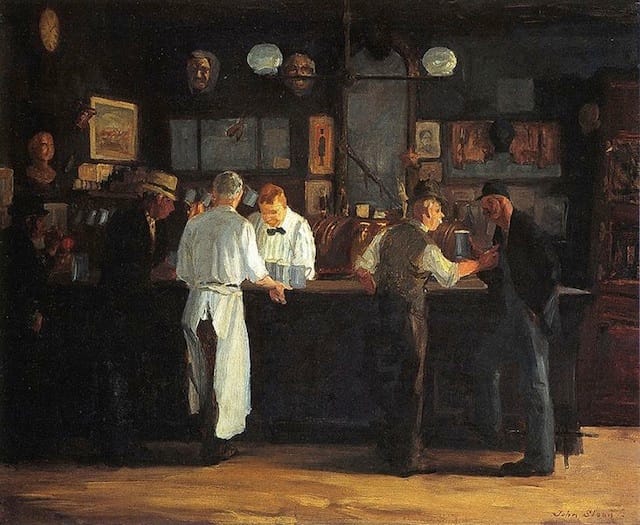 John Sloan, "McSorley's Bar" (1912) (image via DIA Detroit)