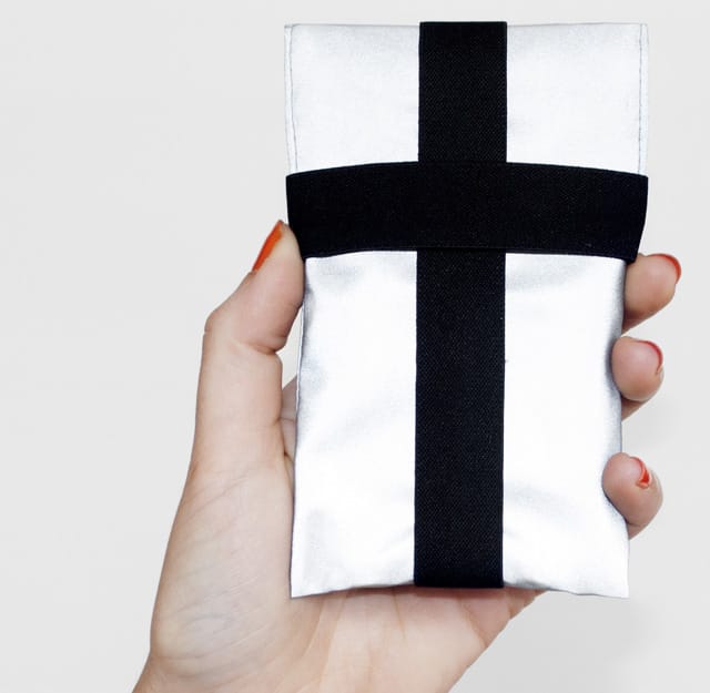 The "OFF Pocket" phone case blocks 3G, 4G, Wi-Fi, Bluetooth, GPS, and other signals in case you have to cloak your phone data.