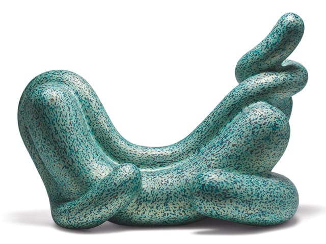 Ken Price, "Zizi" (2011),  fired and painted clay, 16 ½ x 24 x 17 in (Los Angeles County Museum of Art, purchased with funds provided by the Modern and Contemporary Art Acquisition Fund and gift of Matthew Marks) (© Ken Price, photo © Fredrik Nilsen, courtesy Metropolitan Museum of Art)