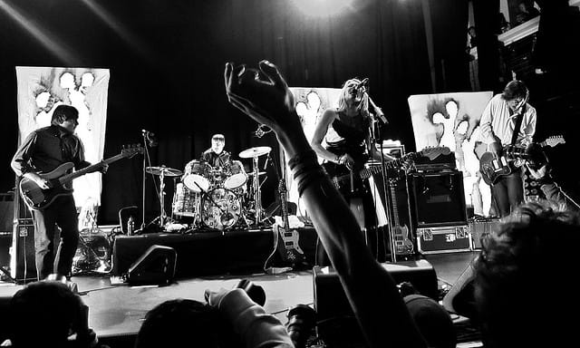 Sonic Youth performing with Dinosaur Jr. at Terminal 5 in New York, November 2009 (photo by Barry Yanowitz, via Flickr)