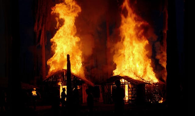 Film still from "The Act of Killing," by Joshua Oppenheimer