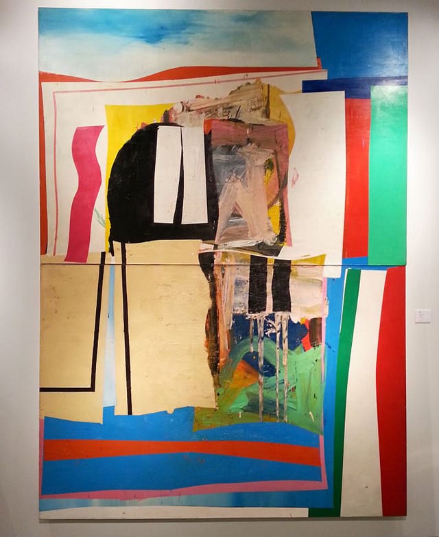 A large painting by Alfred Leslie at Hill Gallery