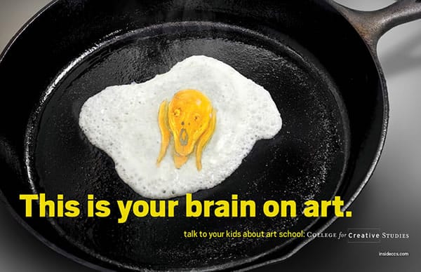 An art school PSA created ad agency Team Detroit for the College of Creative Studies (via neatorama.com)