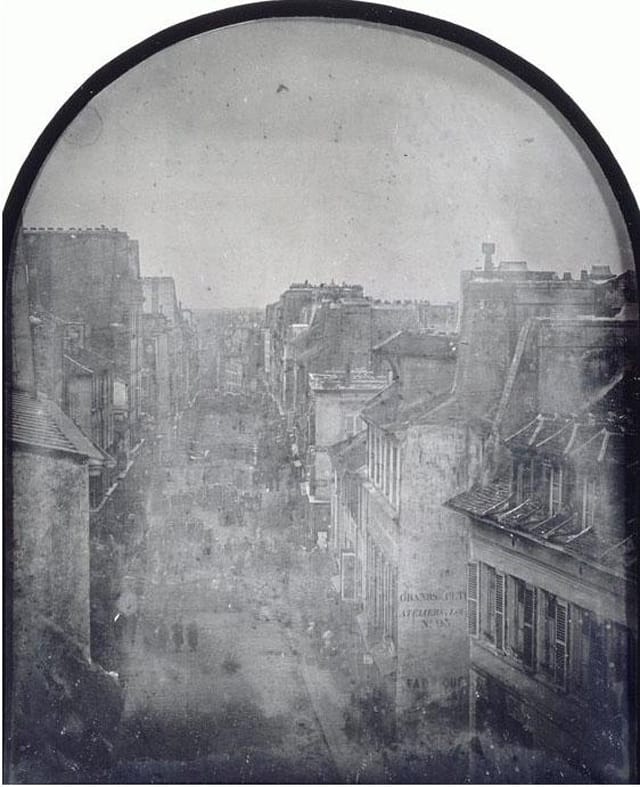 Daguerreotype of the Barricade in the Rue Saint Maur-Popincourt on June 26, 1848 (via Musée d'Orsay)
