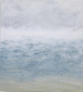 Pat de Groot, "Seasmoke 2" (2005), oil on board, 12" x 11"