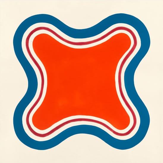 Paul Feeley, "Petono" (1962), oil-based enamel on canvas, 60 x 60 inches