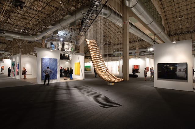 A view of Glenn Kaino's  "Bridge," which was featured in the IN/SITU section of the fair. (Photo by Cheri Eisenbeg, and provided by Expo Chicago)