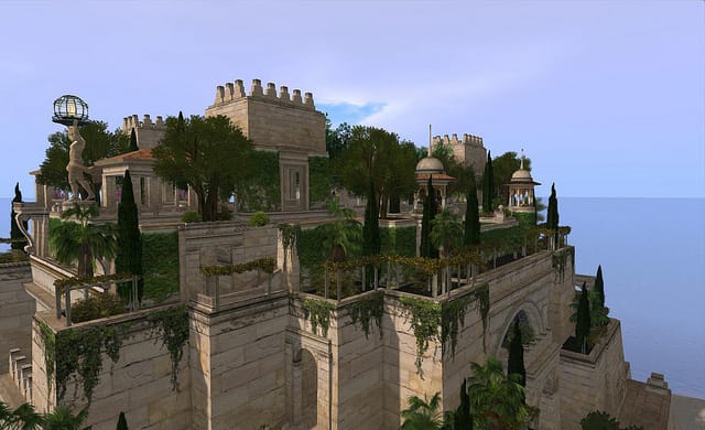 Hanging Garden of Babylon built in Second Life (via Inara Pey)