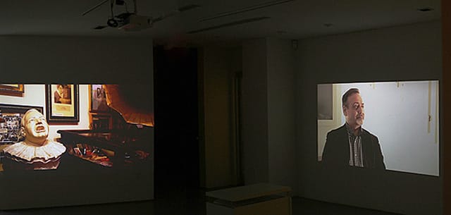 Pablo Helguera, "Canon" (2013). Two-channel video. Dimensions variable.