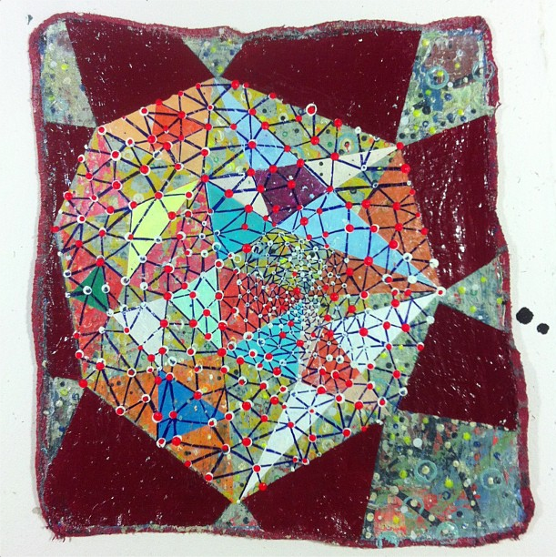 One of Jason Rohlf's shop rag paintings (photo via Jason Rohlf on Instagram)