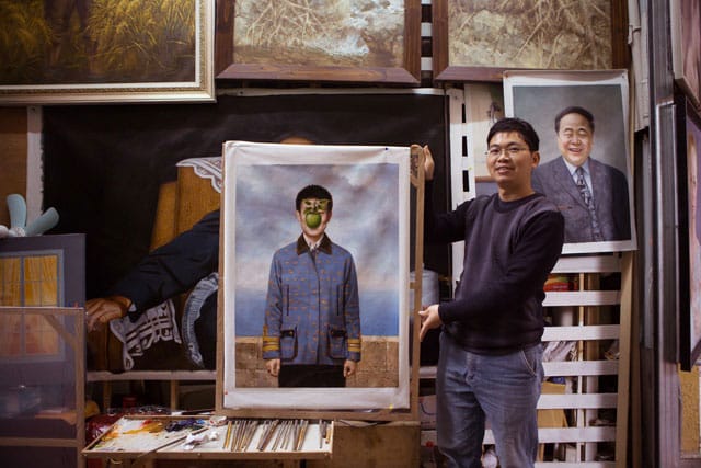 A Rene Magritte specialist paints himself.