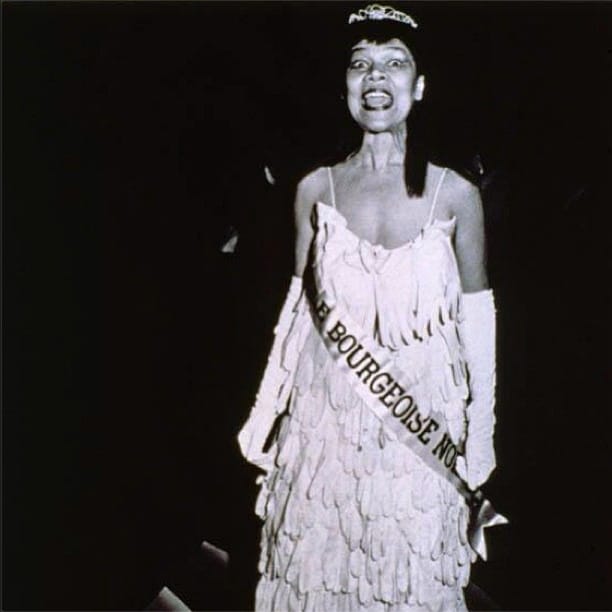 Lorraine O'Gray's performances as the character Mlle. Bourgeoise Noire are part of "Radical Presence" (via the Studio Museum on Instagram)