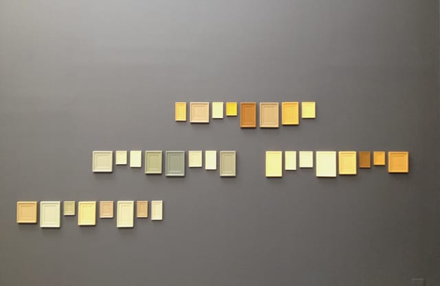 Installation View of Allan McCollum in collaboration with Andrea Zittel, all photos courtesy of the author and Petzel Gallery. 