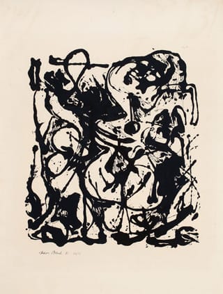 Jackson Pollock, "Drawing for Number 19" (1951) (click to enlarge)