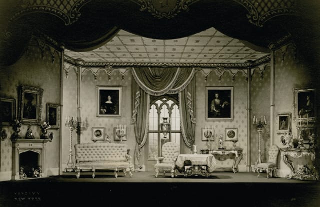 Scenery documentation for Victoria Regina, 1935 Credit: The New York Public Library for the Performing Arts, Vandamm Theatrical Photograph Collection, Billy Rose Theatre Division