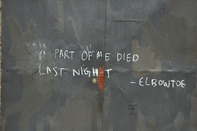 An Elbowtoe piece from 2008 (photo by the author for Hyperallergic)