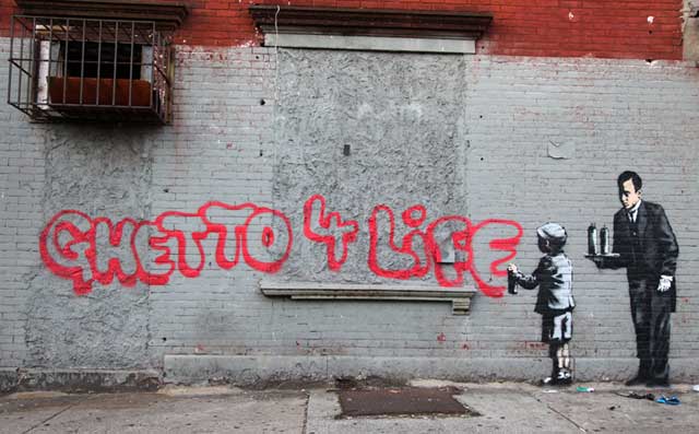 Today's Banksy in the South Bronx (via banksy.co.uk)