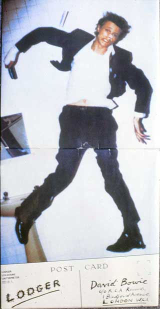 Derek Boshier, "LP Cover Lodger: David Bowie" (1979), mixed media (click to enlarge)
