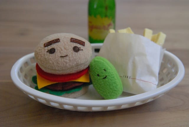 A burger set by Jakc Designers. Image courtesy the designer.