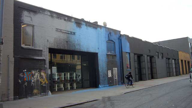 Eyebeam stands out from its neighbors in Chelsea. (photo by Steve Lambert, via Wikimedia)