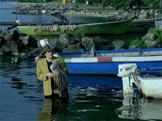 Gérard Depardieu in Godard's "Hélas pour moi" (Oh, Woe Is Me) (1993) (click to enlarge)