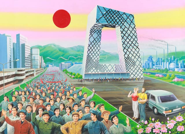 What happens when you ask North Korean propaganda artists to depict contemporary China? Well, two British artists, Nick Bonner and Dominic Johnson-Hill, decided to find out. (via Verge)