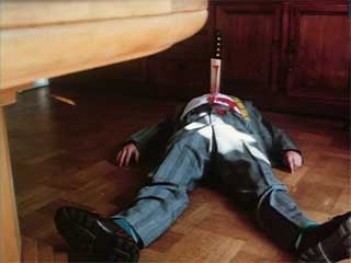 Jean-Luc Godard, film still from "Soigne ta droite" (Raise Your Right) (1987) (click to enlarge)