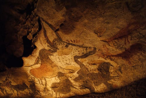 Grottes de Lascaux in France (photograph by David Martin/Flickr user) Note: used as cave painting illustration, not as one that was in study