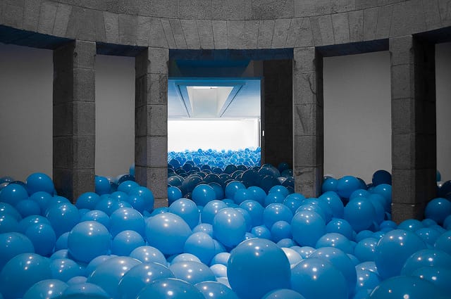 Martin Creed's 2011 installation in in Museo de Arte Contemporánea de Vigo 