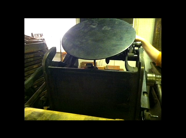 Another shot of the purrdddy 120-year-old antique letterpress