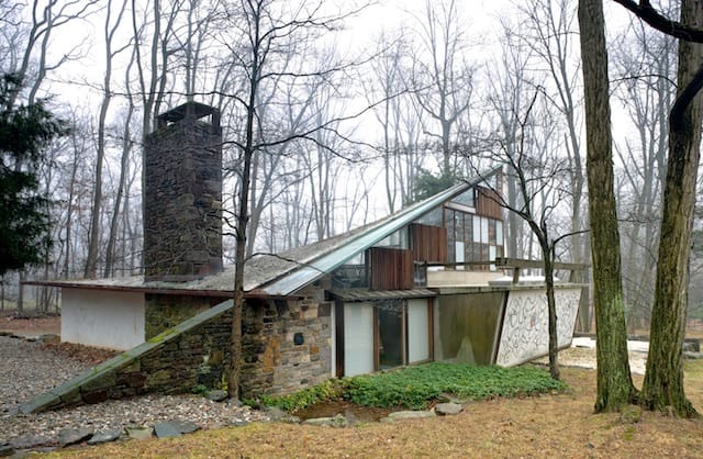 Country: United States Site: George Nakashima House and Woodworker Complex Caption: Arts Building – Exterior View Image Date: 1/11/2008  Photographer: Paul Warchol/World Monuments Fund Provenance: 2014 Watch Nomination Original: from Sharefile