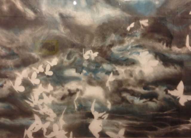 Yuka Oda, "Storm" (2013) (photo by author for Hyperallergic)