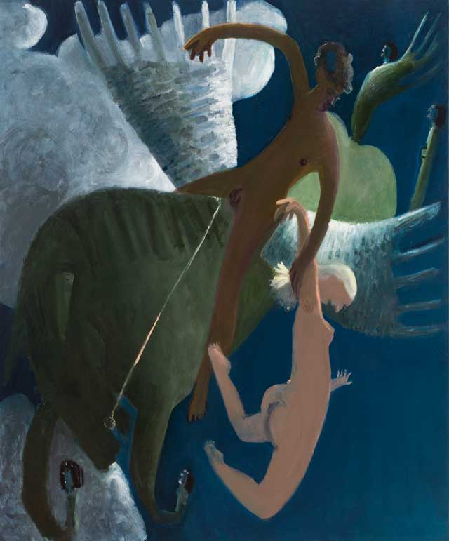 Kyle Staver, "Andromeda" (2013), oil on canvas, 68 x 52 in
