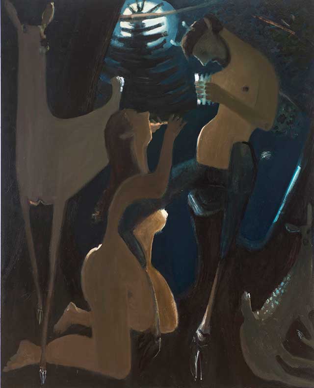 Kyle Staver, "Syrinx" (2013), oil on canvas, 68 x 52 in (all images courtesy Tibor de Nagy)