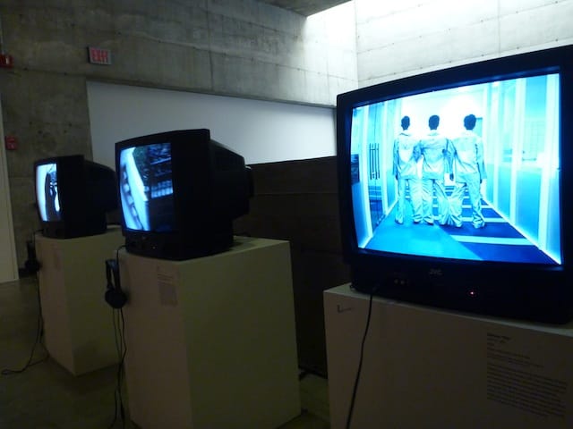 Intimate viewing screens for Yang Fudong's short films create a perfect viewing environment for these absurdist, noir-inspired works.