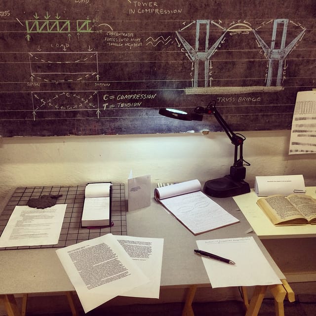 A look at the studio of artist Mary Elizabeth Hogan at the Siena Art Institute.