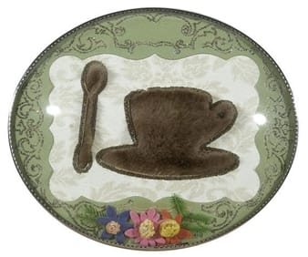 Meret Oppenheim's "Souvenir du Déjeuner au Fourrure" (1972) (via Mutual Art)