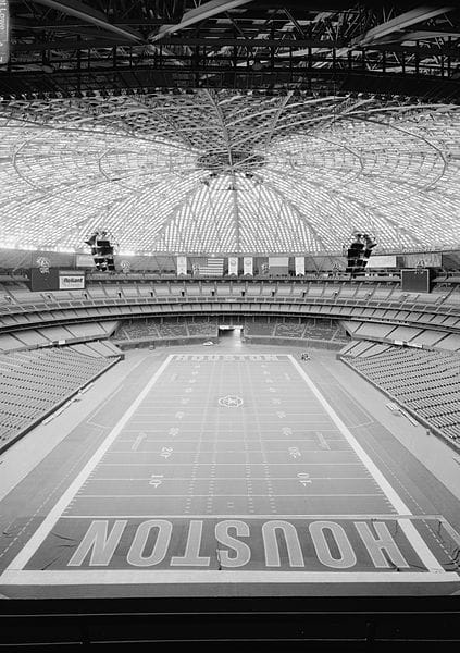 Interior of the Astrodome (via Library of Congress)