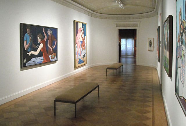 Work by Leland Bell on view in "See It Loud" at the National Academy Museum (photo by the author for Hyperallergic)