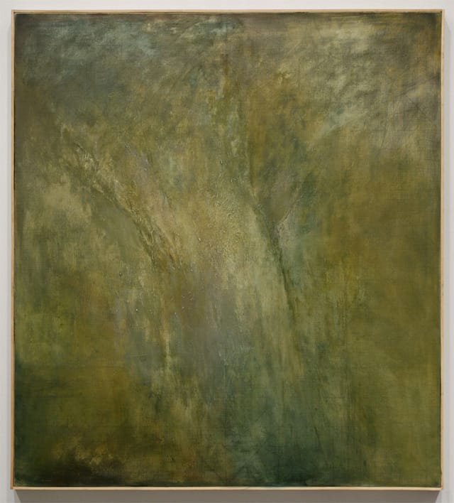 Jake Berthot, "Untitled (Tree)" (2013), oil on linen